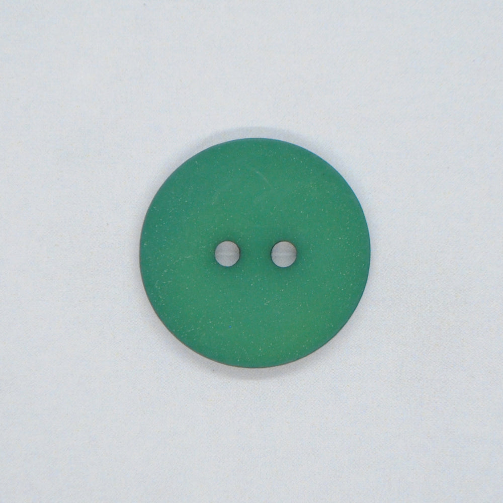 Plastknapp 2 hull - Jæger grøn - 18 mm - Villy Jensen - Garntopia
