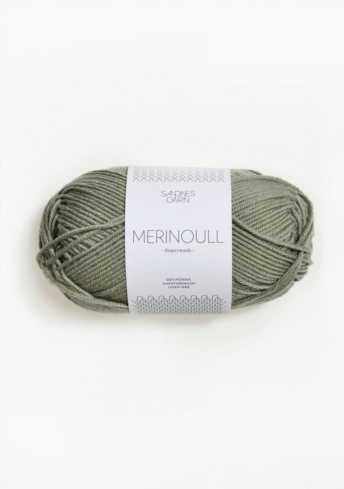 8521 Støvet Lys Grønn -	Merinoull - Sandnes garn - Garntopia