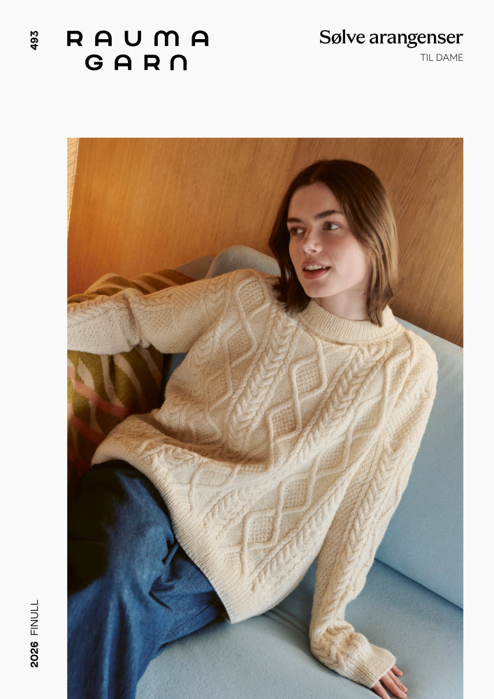 493 Sølve Arangenser Dame - papiroppskrift - Rauma Garn - Garntopia