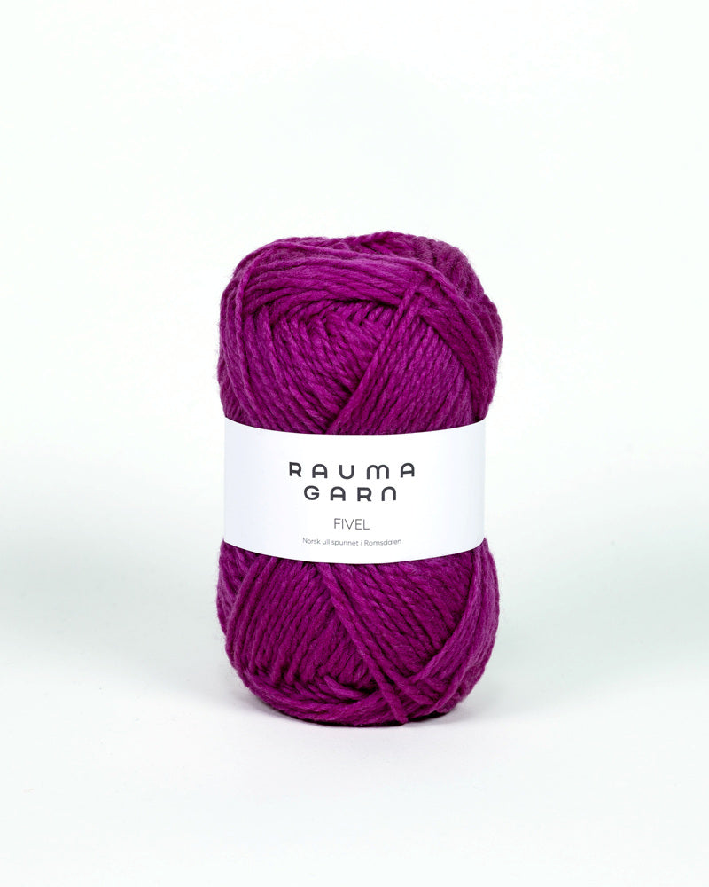 28 Kløverlilla -	Fivel - Rauma Garn - Garntopia