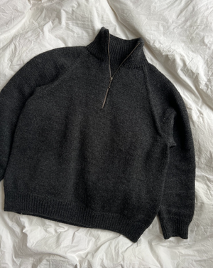 Zipper Sweater Light Man - Papir - PetiteKnit - Garntopia