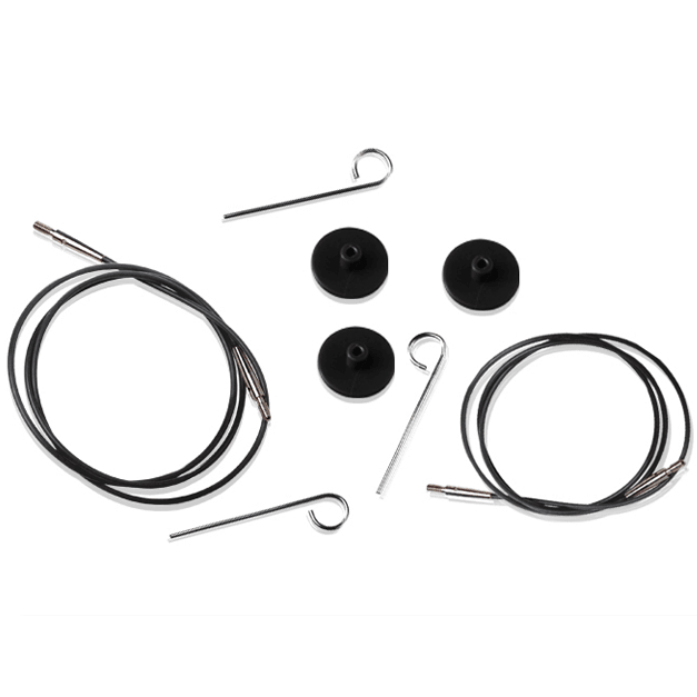 Nylon Vaier - Svart - 100 cm - KnitPro - Garntopia