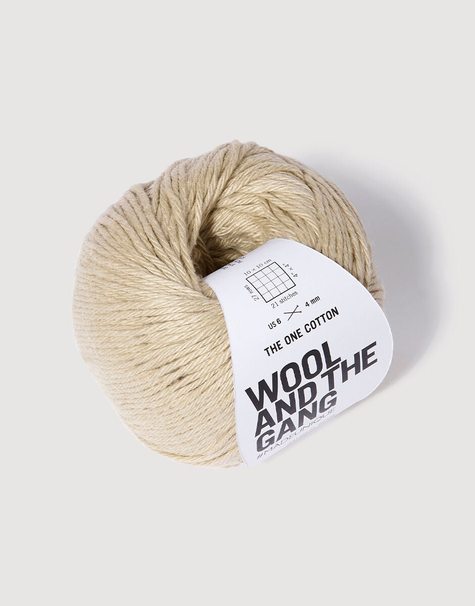 Oatmeal Beige - The One Cotton - Wool and the gang - Garntopia