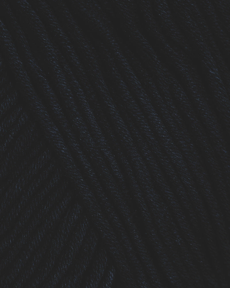 297 Svart  - Tjukk Bomull - Rauma Garn - Garntopia