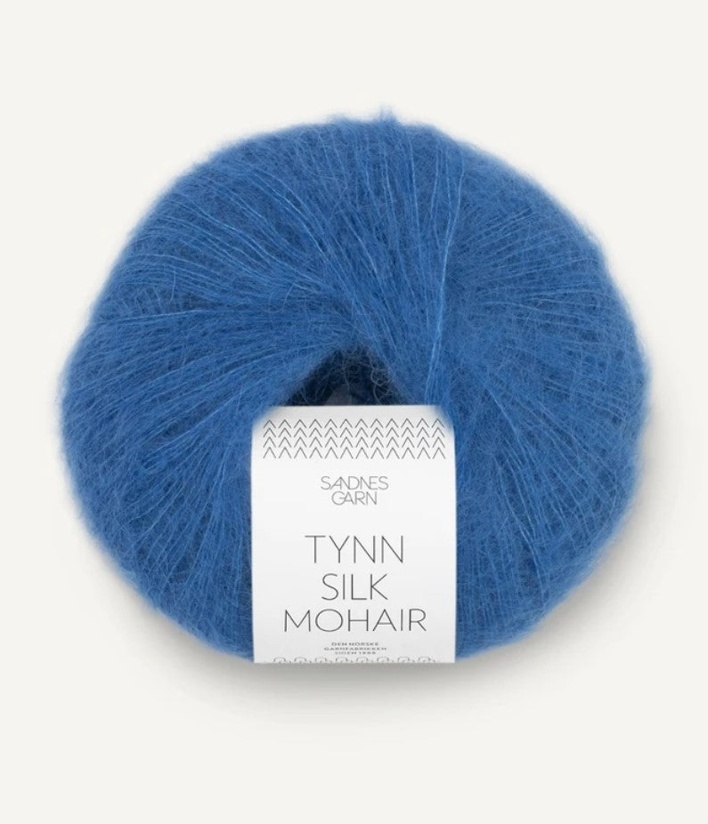 6044 Regatta Blå -	Tynn Silk Mohair - Sandnes garn - Garntopia