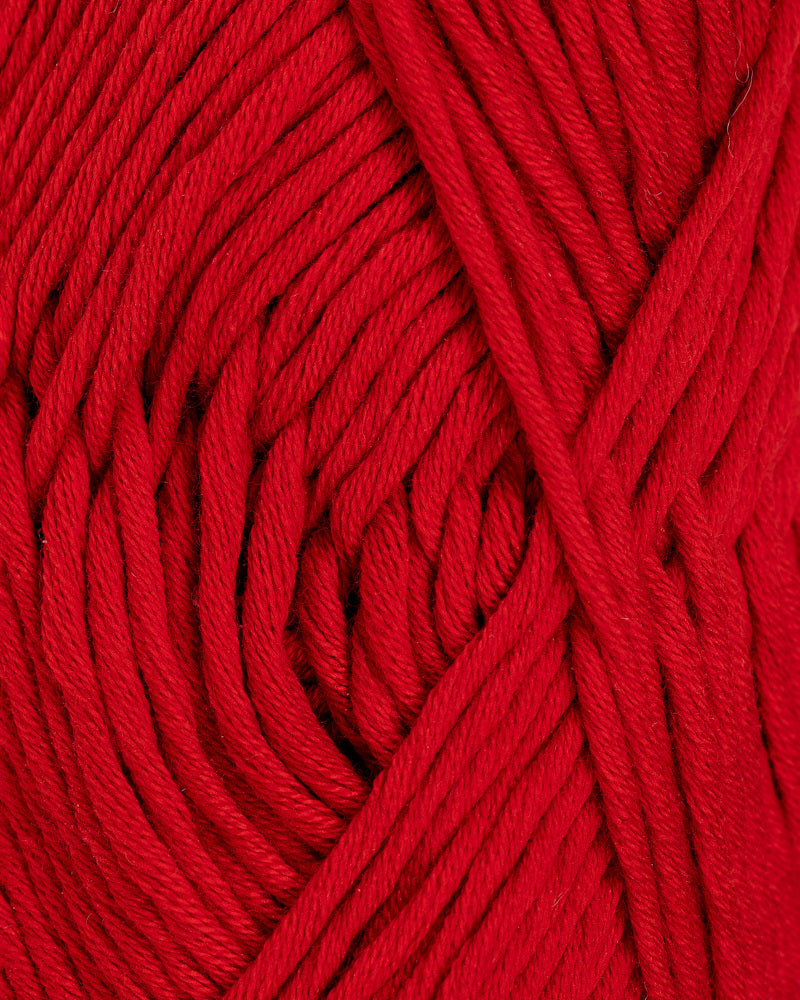314 Rød  - Tjukk Bomull - Rauma Garn - Garntopia