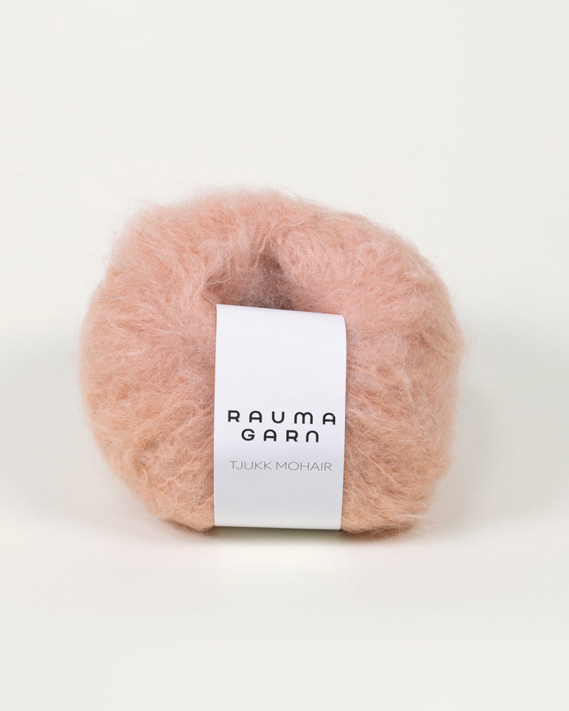 Tjukk Mohair 175 Pudder -	Tjukk Mohair - Rauma Garn - Garntopia