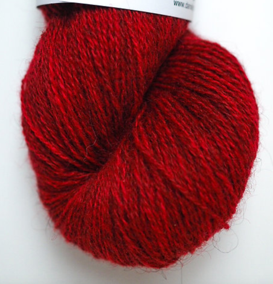 34 Klar rød -  Dansk pelsuld 8/2 - Hjelholt - Garntopia