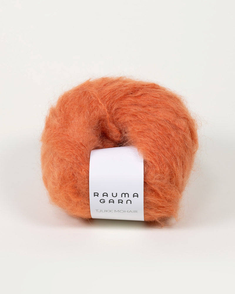 Tjukk Mohair 189 Dus valmue -	Tjukk Mohair - Rauma Garn - Garntopia
