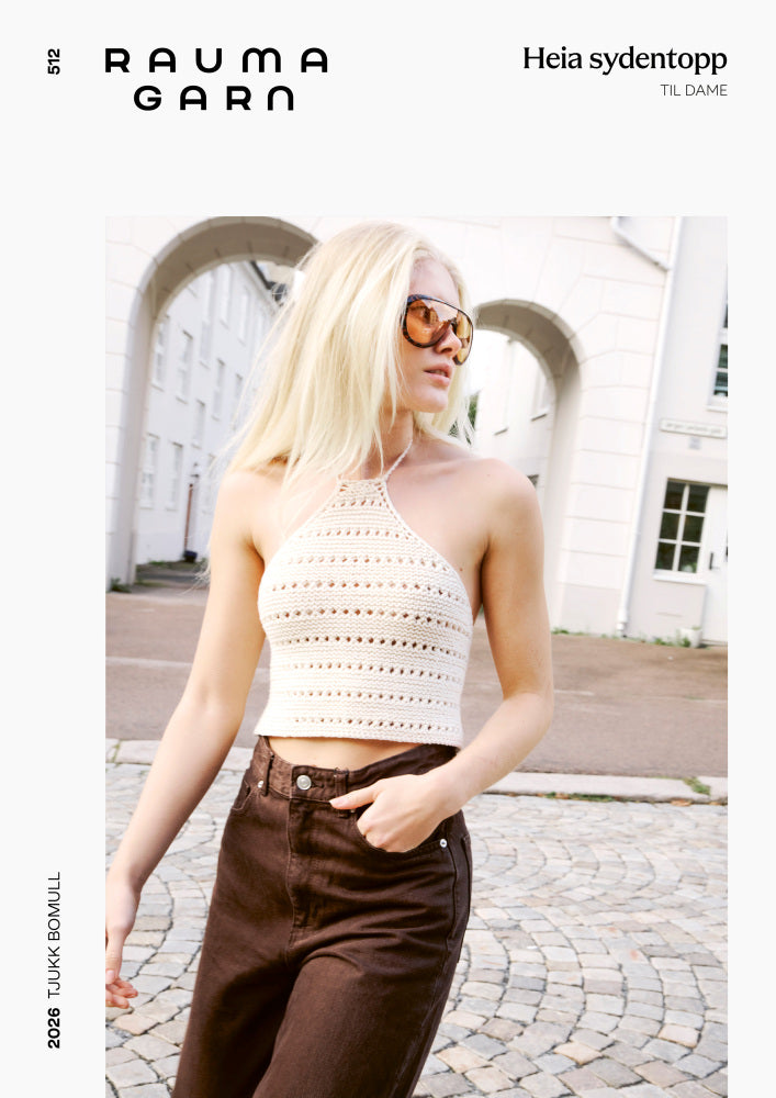 512 Heia Sydentopp - papiroppskrift - Rauma Garn - Garntopia