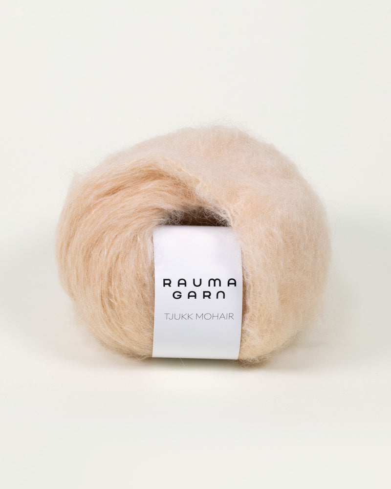 Tjukk Mohair 194 Havre -	Tjukk Mohair - Rauma Garn - Garntopia