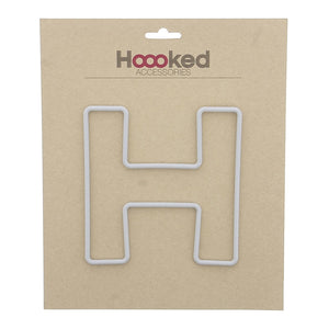 Bokstavramme H - Heklerammer 15 cm - Hoooked Yarn - Garntopia
