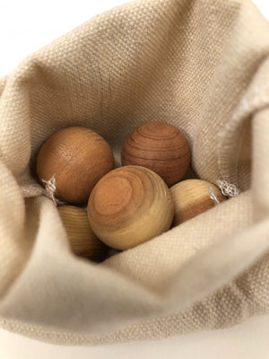 Cedar wood balls
