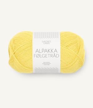 9004 Lemon - Alpakka Følgetråd - Sandnes garn - Garntopia