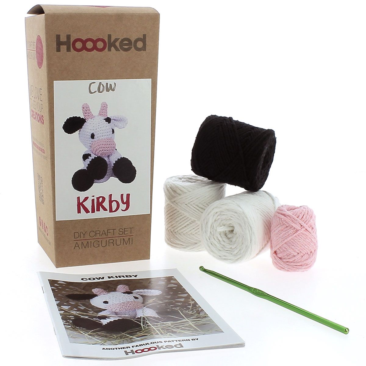 DIY Cow Kirby Heklekit - Hoooked Yarn - Hoooked Yarn - Garntopia