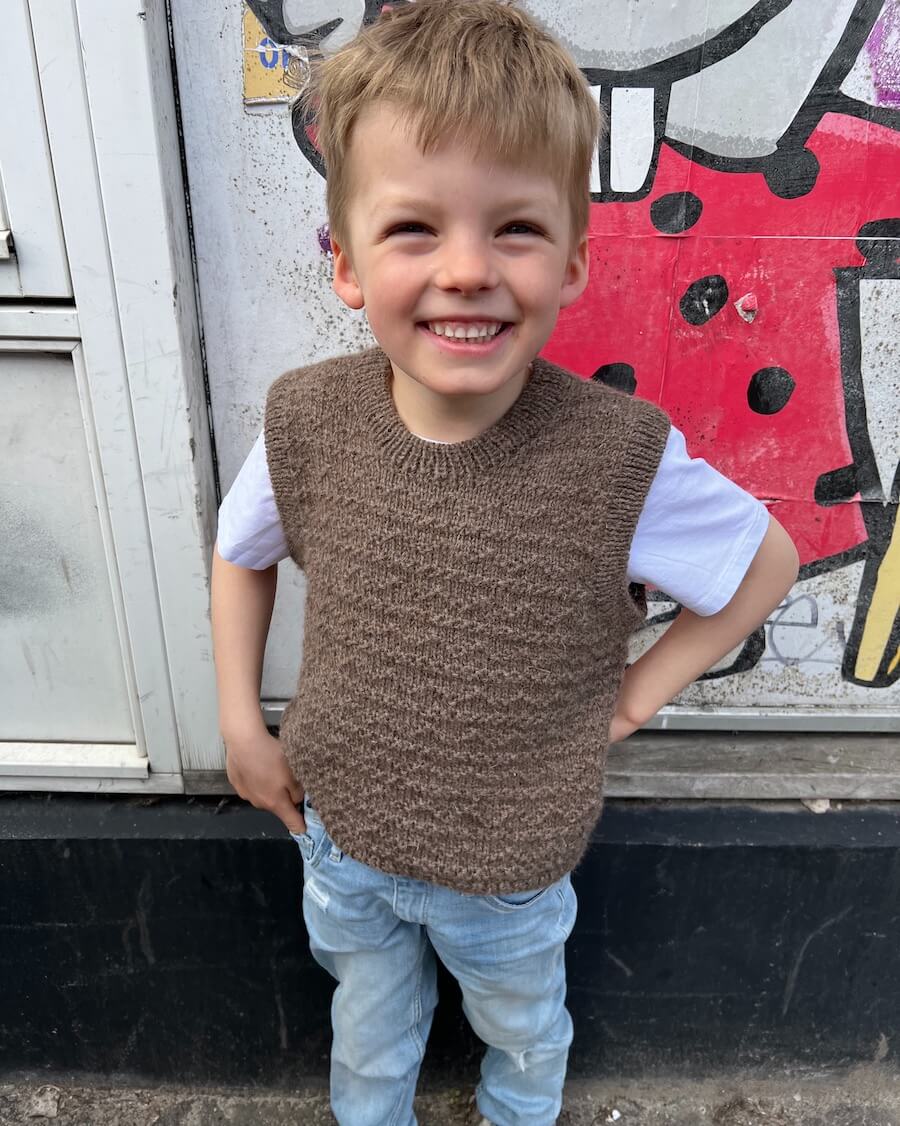 Sille Slipover Mini - Papir - PetiteKnit - Garntopia