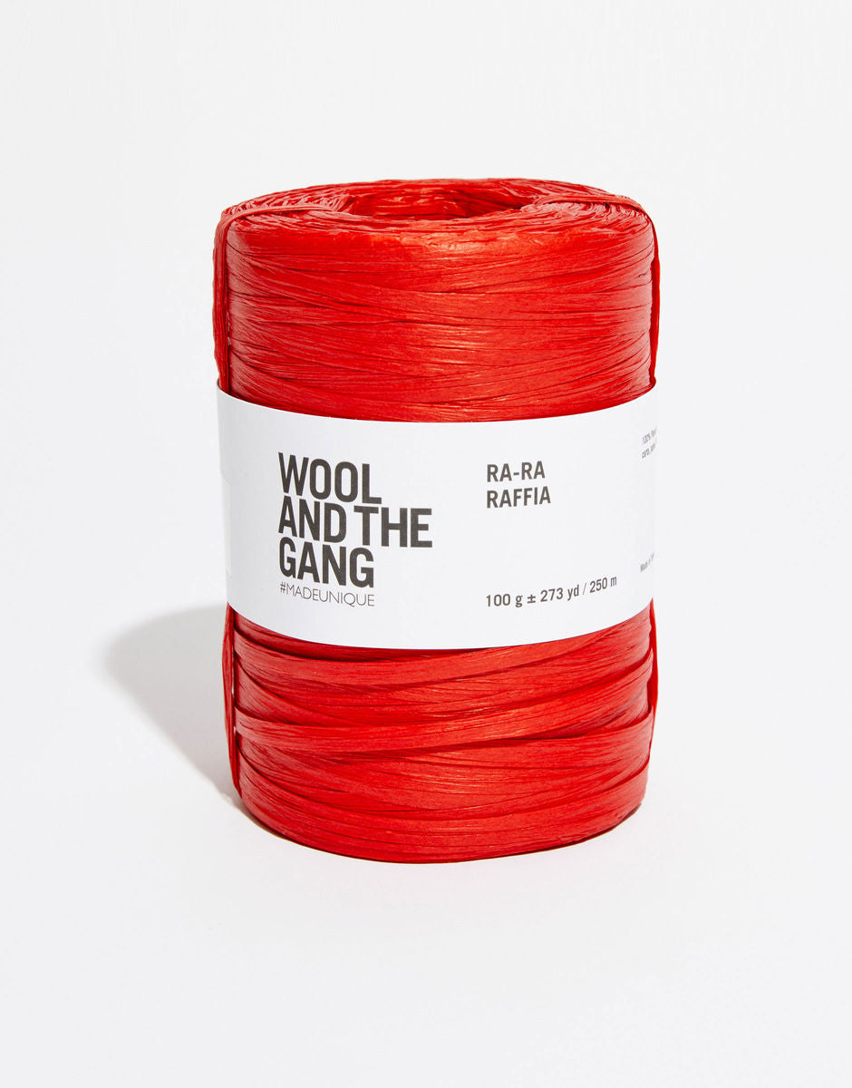Bardot Red - Ra-Ra Raffia - Wool and the gang - Garntopia