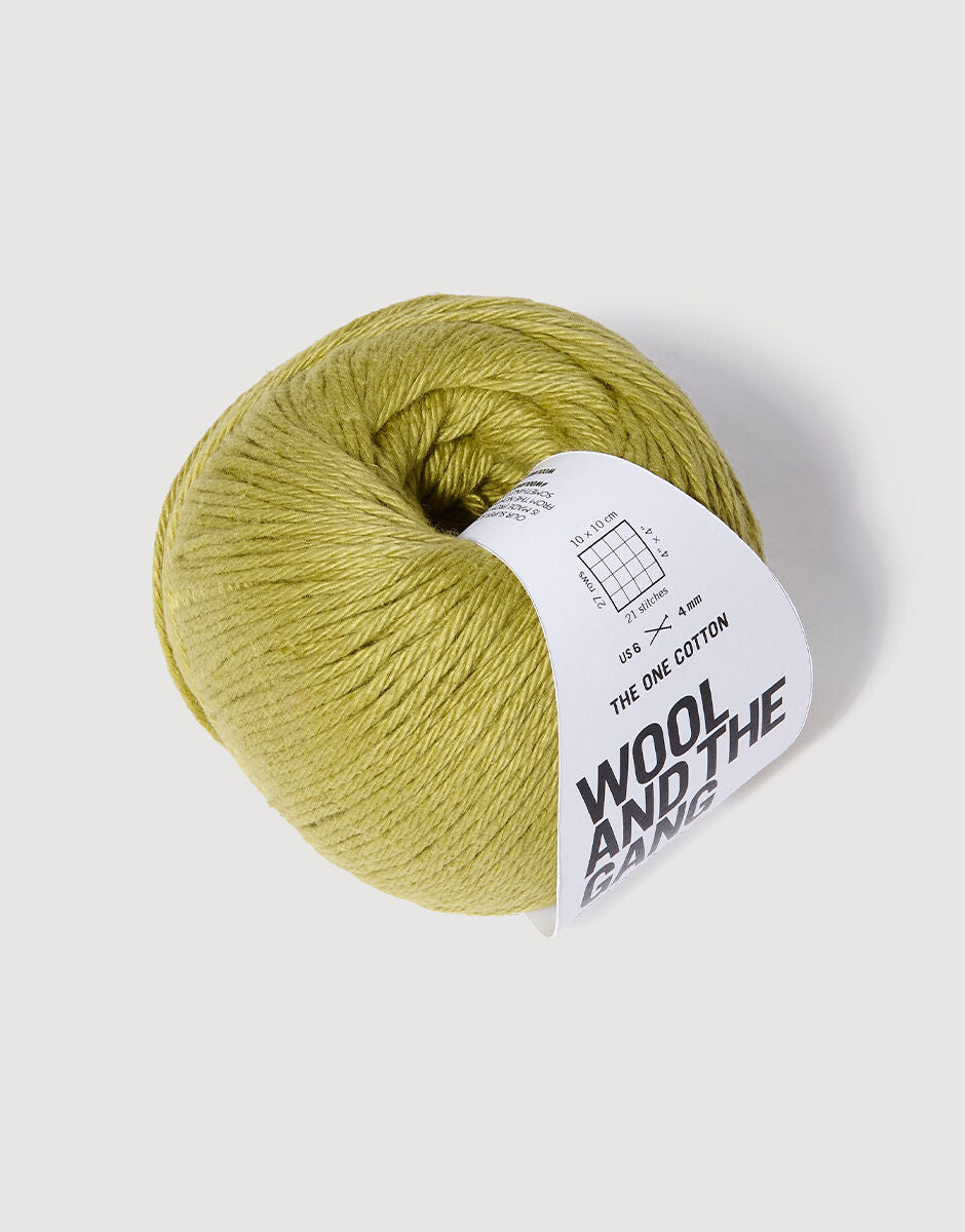 Peridot Green - The One Cotton - Wool and the gang - Garntopia