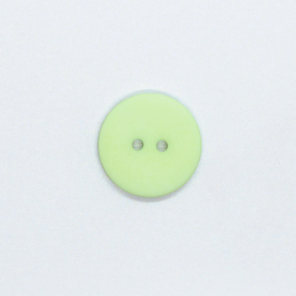 Plastknapp 2 hull - Lys grønn - 18 mm - Ukjent - Garntopia