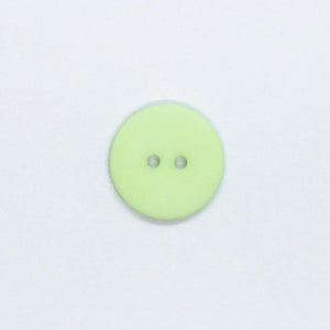 Plastknapp 2 hull - Lys grønn - 18 mm - Ukjent - Garntopia