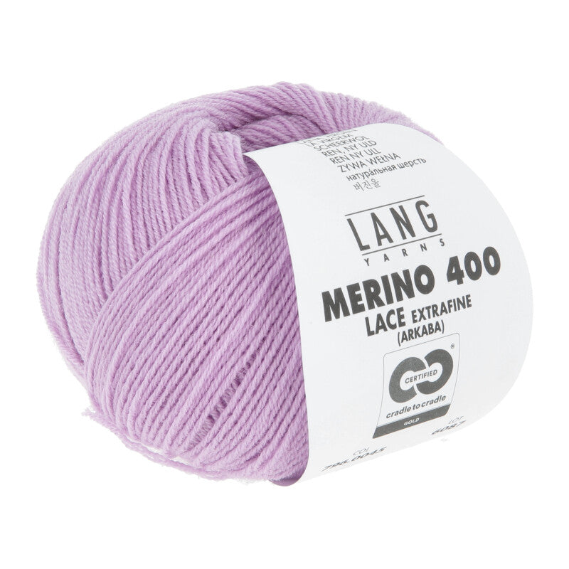 45 Mauve -	Merino 400 Lace - Lang Yarns - Garntopia