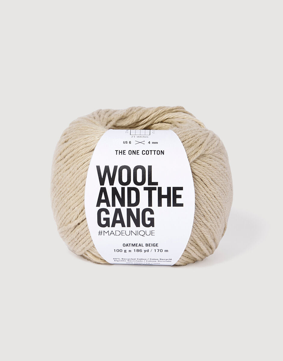 Oatmeal Beige - The One Cotton - Wool and the gang - Garntopia