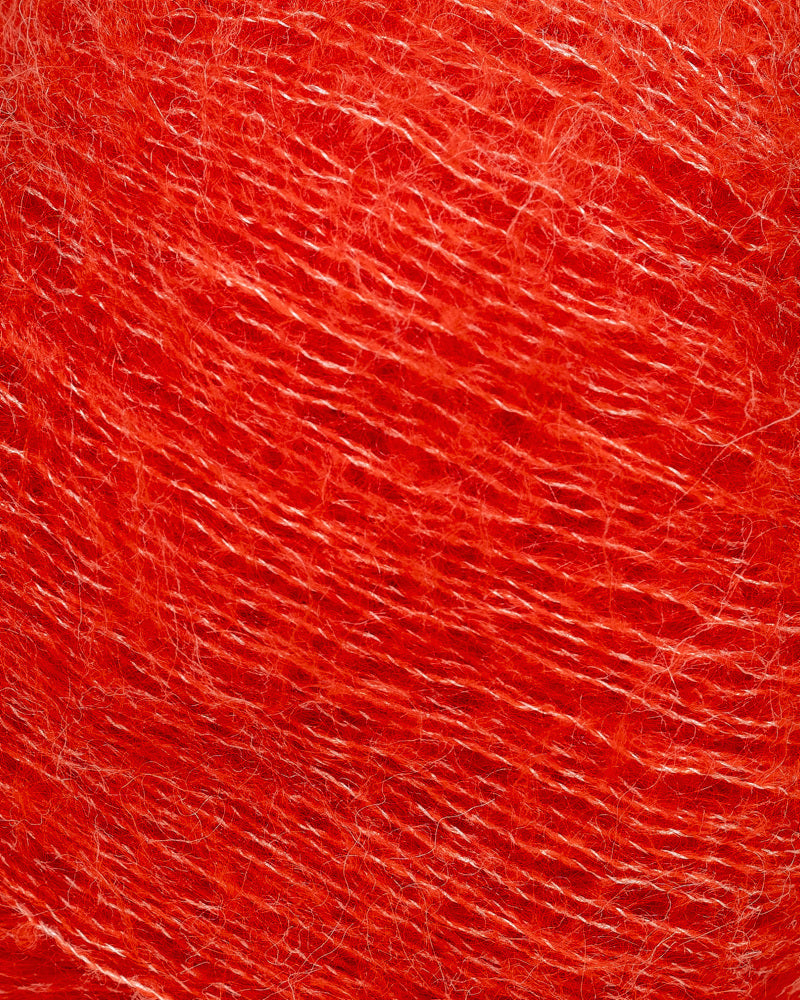 1354 Oransje -	Alpaca Silk - Rauma Garn - Garntopia