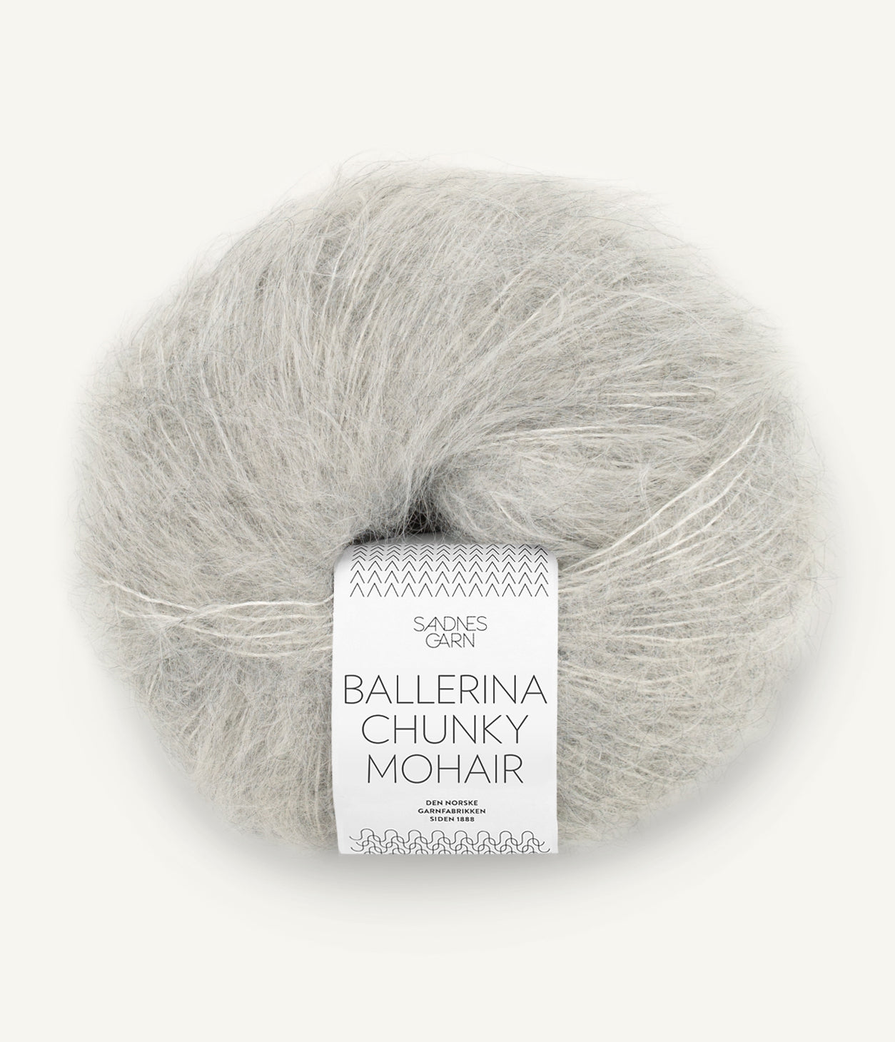 1022 Gråmelert  - Ballerina Chunky Mohair - Sandnes garn - Garntopia