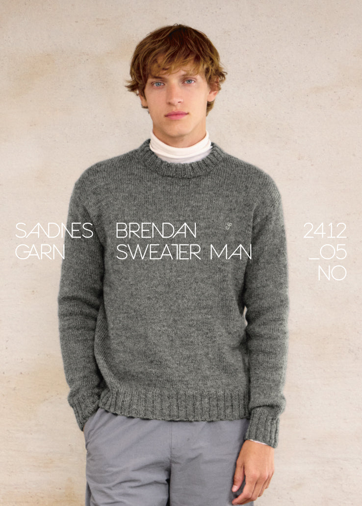 2412 - Mr. - Nr. 5  Brendan Sweater Man - Sandnes garn - Garntopia