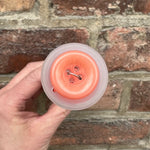 Plastknapp 4 hull - Orange- 18 mm