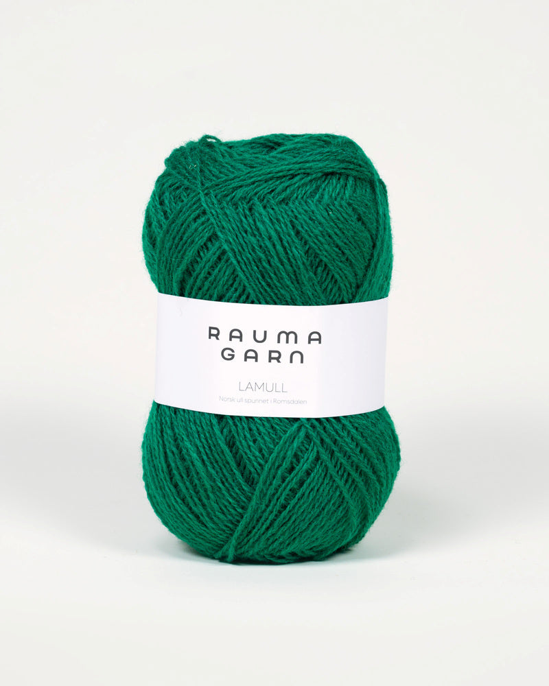 L94 Mørk Grønn -	Lamullgarn - Rauma Garn - Garntopia