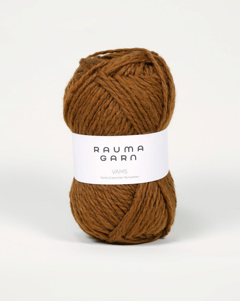 103 Mørk kamelbrun -	Vams - Rauma Garn - Garntopia