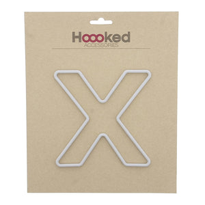 Bokstavramme X - Heklerammer 15 cm - Hoooked Yarn - Garntopia