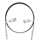 Thin & Flex Stainless Steel Vaier - Svart - 60 cm - KnitPro - Garntopia