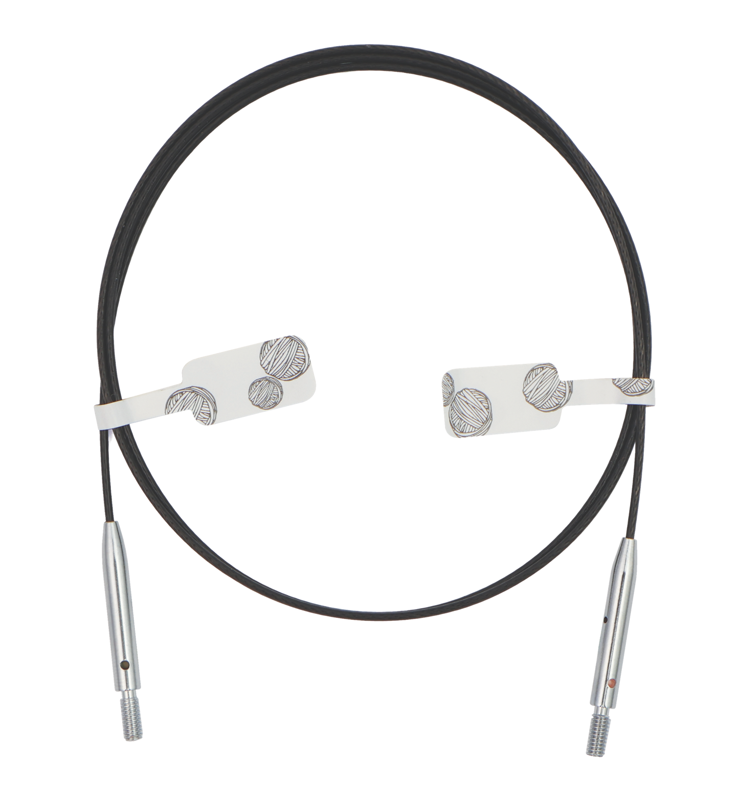 Thin & Flex Stainless Steel Vaier - Svart - 60 cm - KnitPro - Garntopia