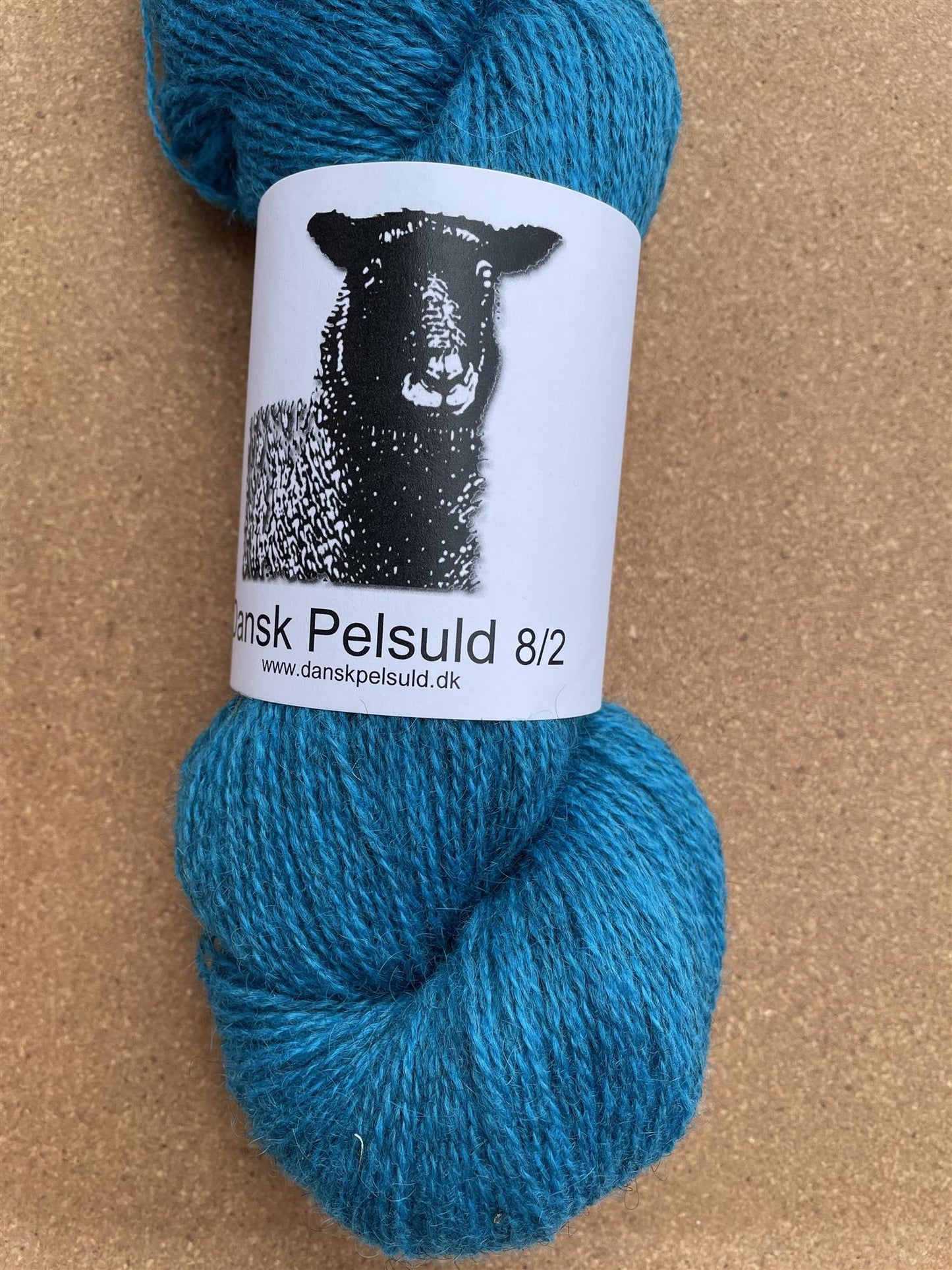 07 Turkis -  Dansk pelsuld 8/2 - Hjelholt - Garntopia