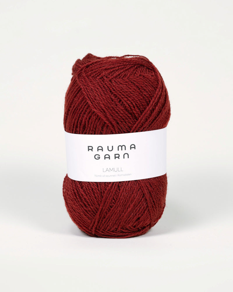 L29 Kobberrød -	Lamullgarn - Rauma Garn - Garntopia