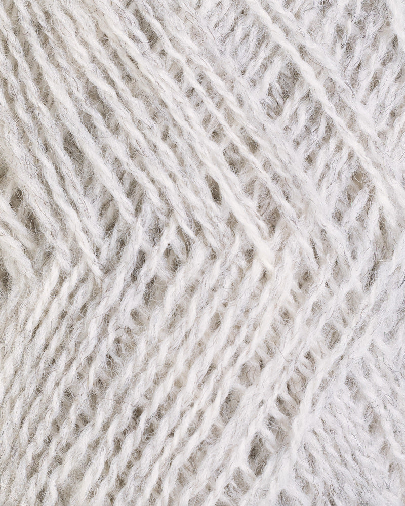 L12 Lys Grå Melert -	Lamullgarn - Rauma Garn - Garntopia