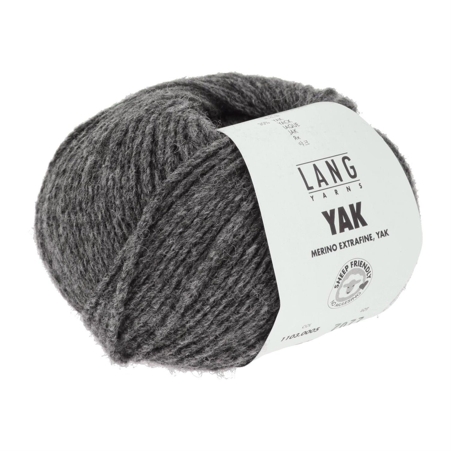 05 Mørk grå  - 	Yak - Lang Yarns - Garntopia