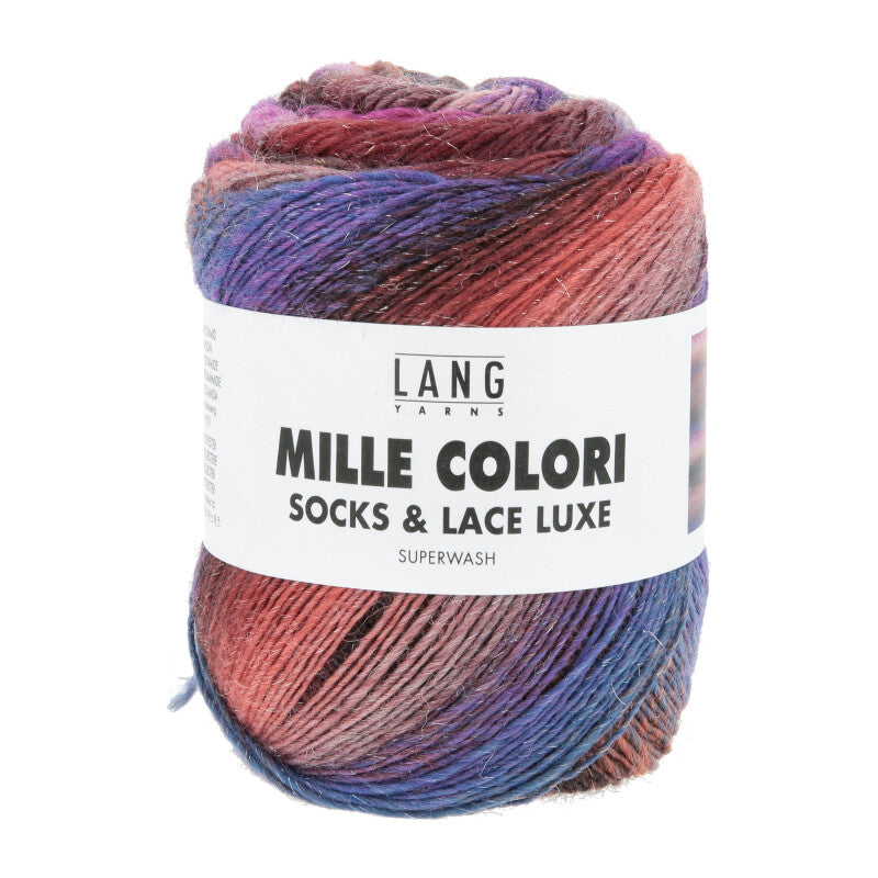 219 Brown/Pink -	MILLE COLORI SOCKS & LACE LUXE - Lang Yarns - Garntopia