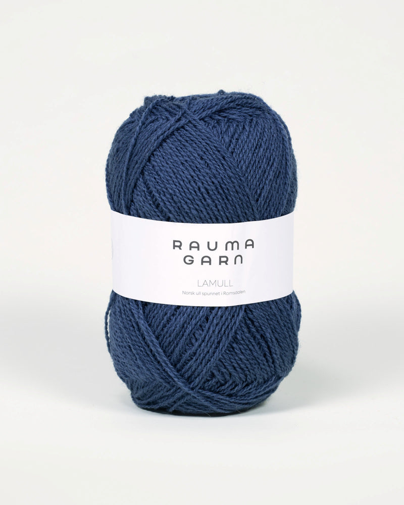 L26 Gråblå -	Lamullgarn - Rauma Garn - Garntopia