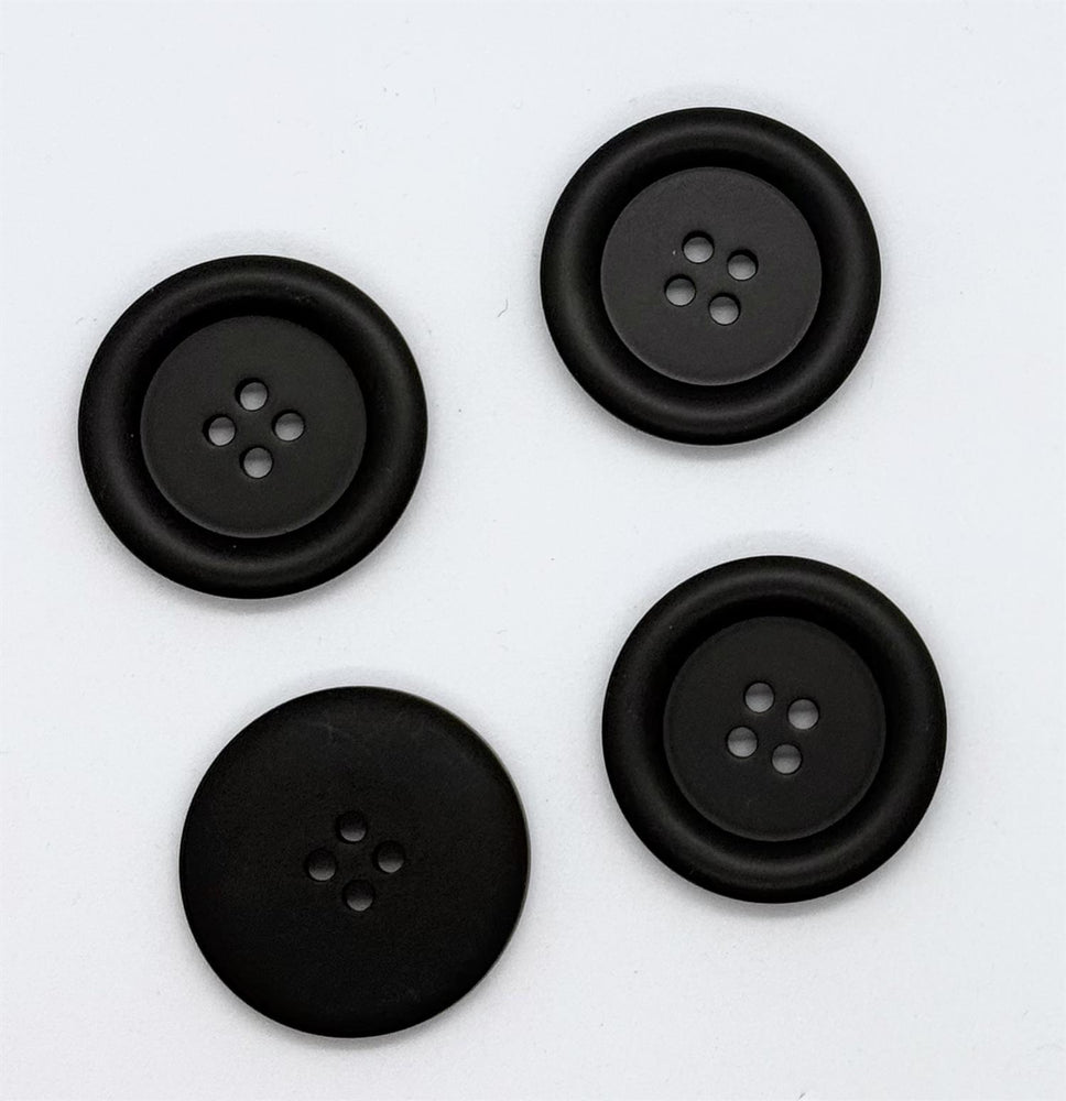 Knapp, Sort - Resin - 35 mm