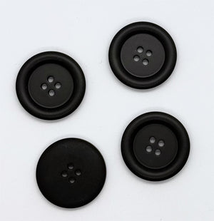 Knapp, Sort - Resin - 35 mm