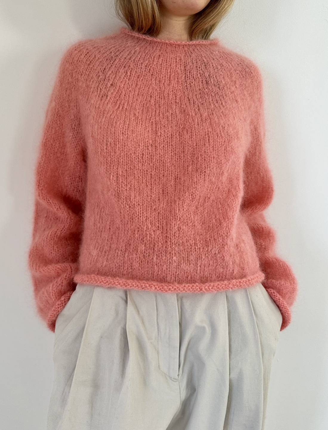 Le Knit - Plain Yoke Sweater - Papir - Lene Holme Samsøe - Garntopia