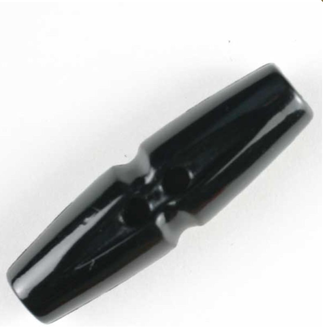 Knapp, duffelcoat, sort  - 30 mm - Hjelmtvedt - Garntopia