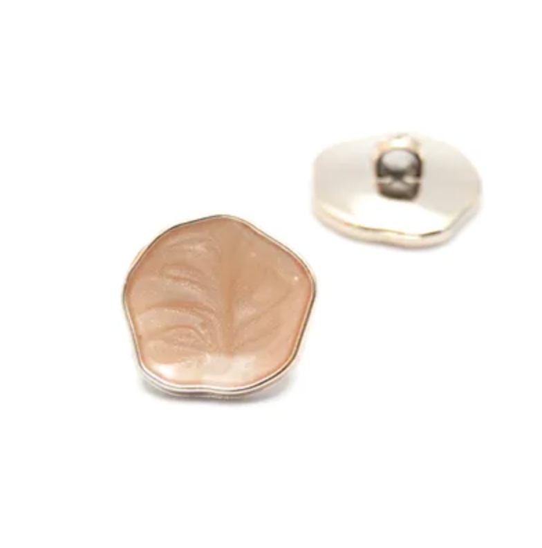 Knapp Gammelrosa/Gull - 20 mm - KN404 - Kort & Godt - Garntopia