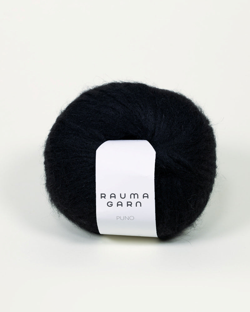 2325 Svart -	Puno - Rauma Garn - Garntopia
