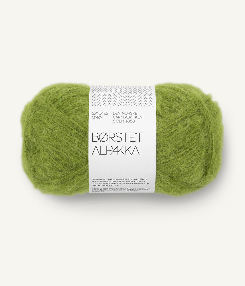 9564 Matcha -	Børstet alpakka - Sandnes garn - Garntopia