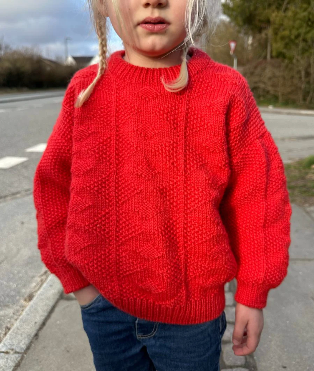 Esther Sweater Junior - Papir - PetiteKnit - Garntopia