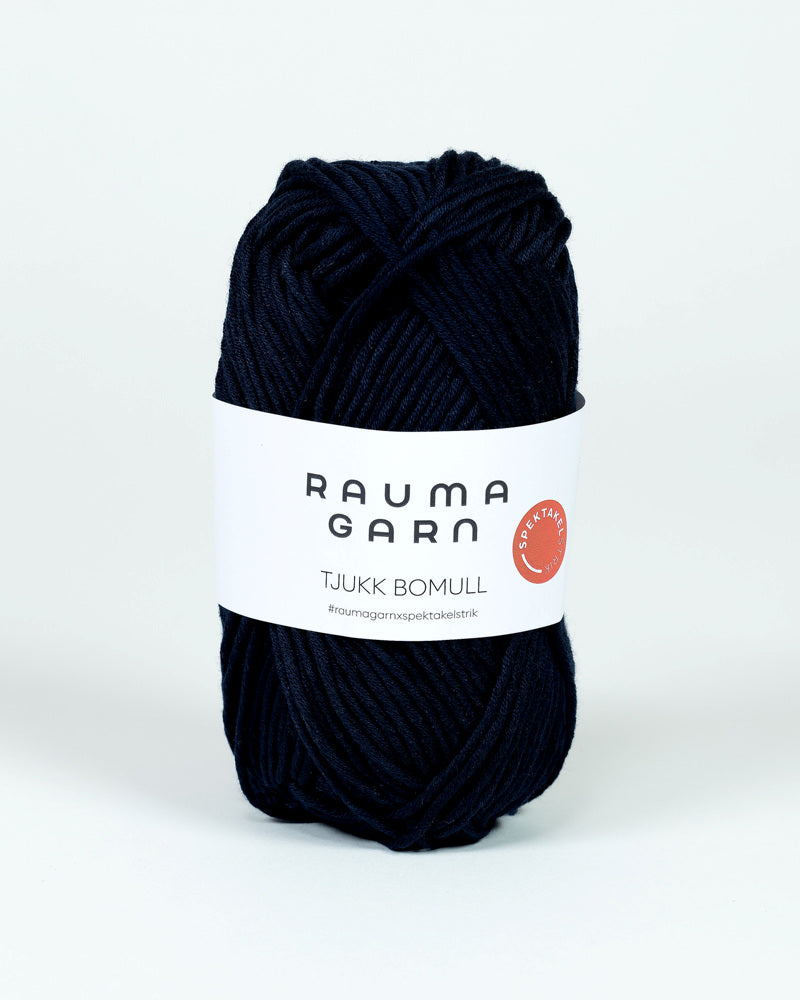 277 Marine  - Tjukk Bomull - Rauma Garn - Garntopia